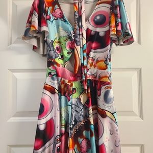 Blackmilk Buff Monster Graffiti Rio Playsuit *PC*